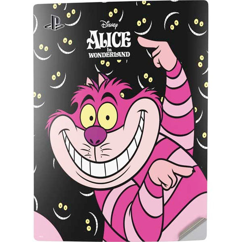 Disney Alice in Wonderland Cheshire Cat PS5 Digital Edition Console Skin